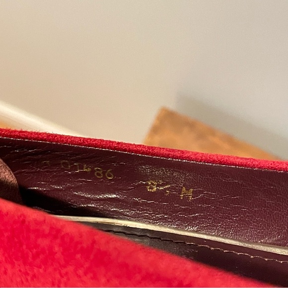 Stuart Weitzman Eva 33mm Suede Pump Wine Red 8.5 - Picture 10 of 11